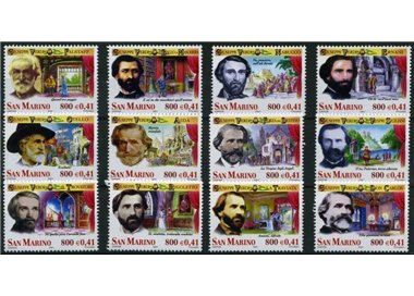 SAN MARINO 2001 Giuseppe Verdi 12v MNH**