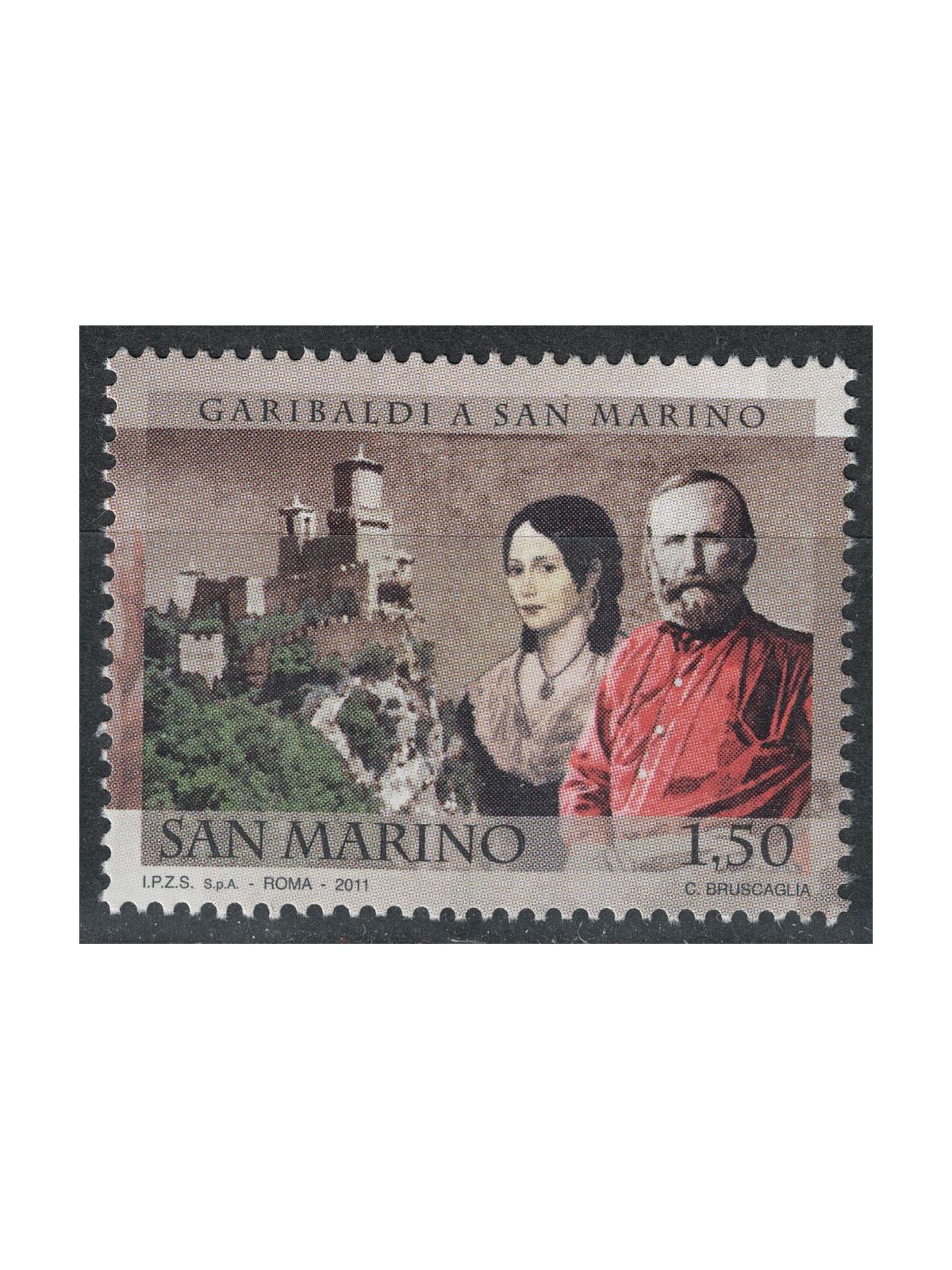 SAN MARINO 2011 Giuseppe Garibaldi MNH**