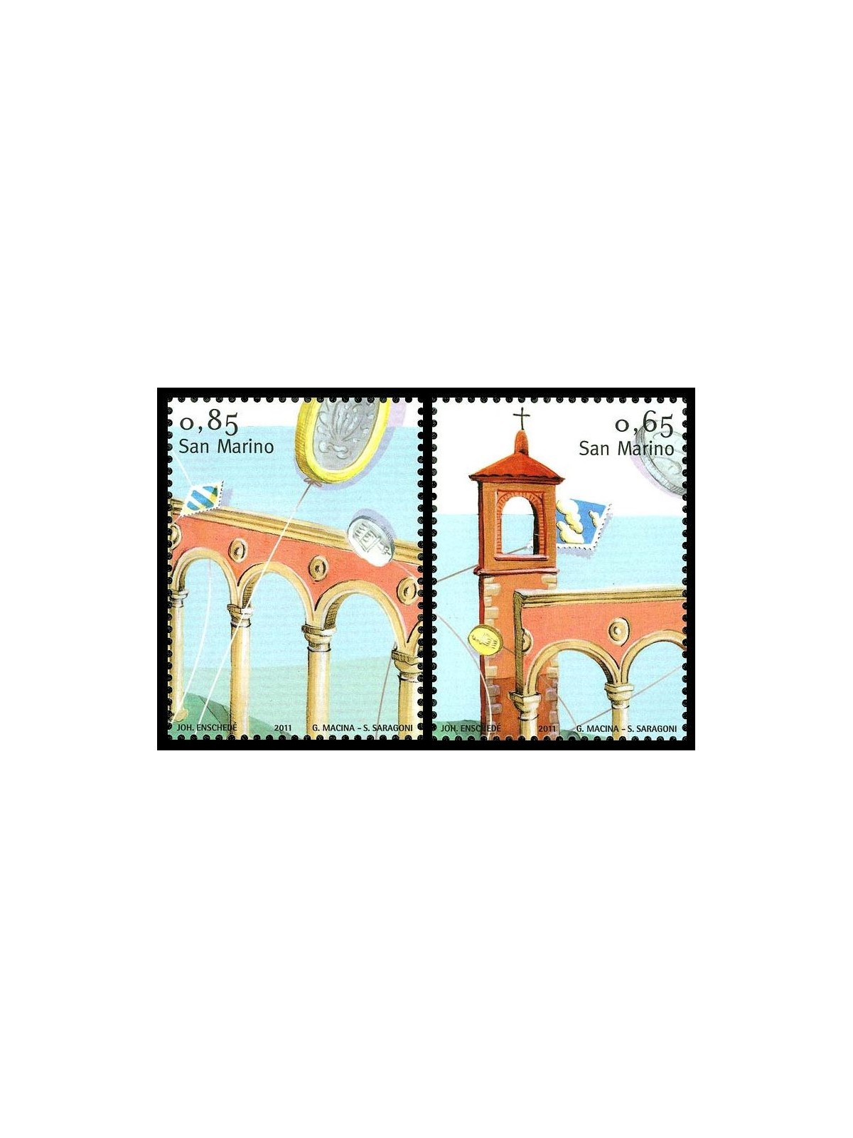 SAN MARINO 2011 Azienda Autonoma di Stato Filatelica 2v MNH**