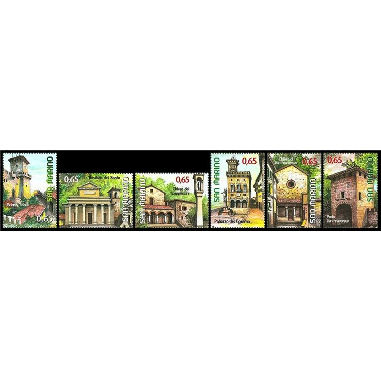 SAN MARINO 2011 Tourist Series 6v MNH**