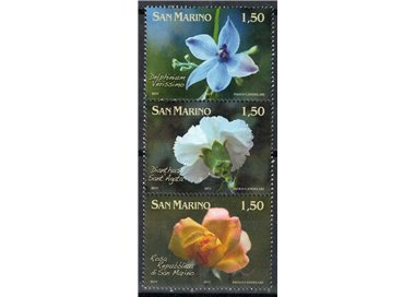 SAN MARINO 2011 Flowers dedicated to San Marino 3v MNH**