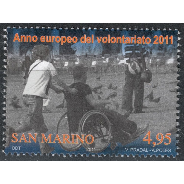 SAN MARINO 2011 Anno europeo del volontariato MNH**