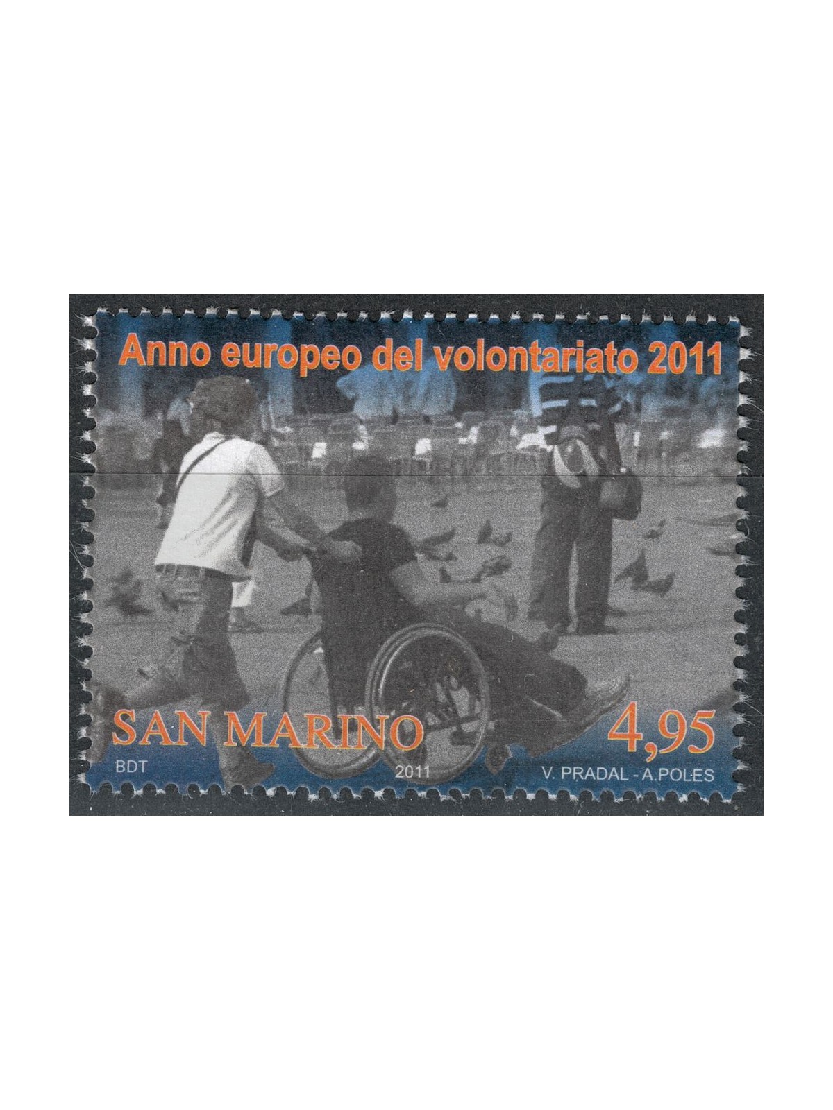 SAN MARINO 2011 European Year of Volunteering MNH**
