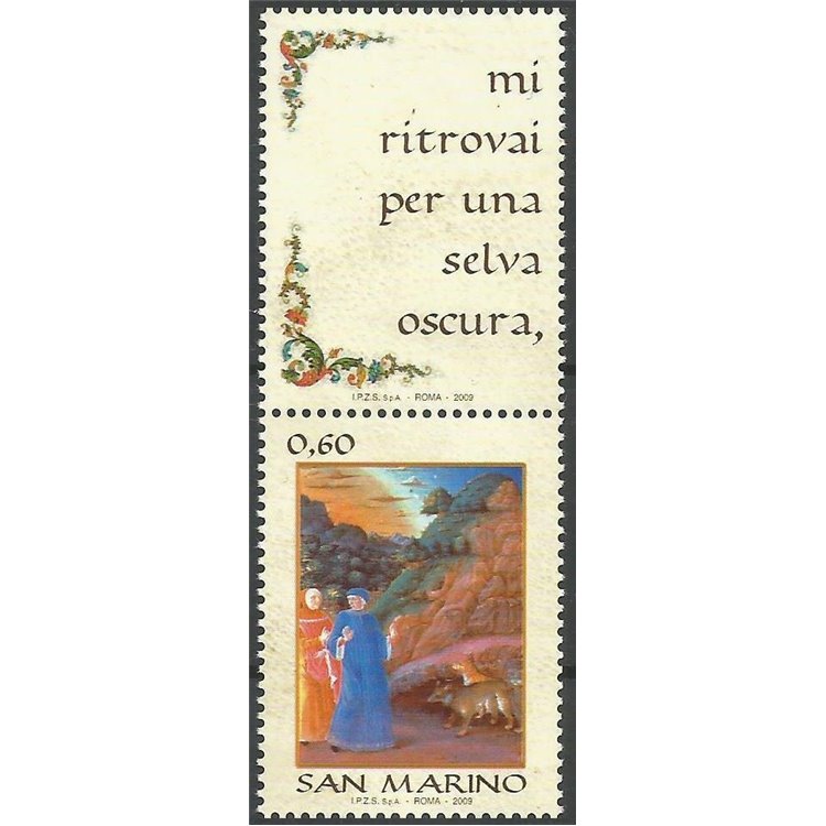 SAN MARINO 2009 Italian Language Day (vert.) MNH**