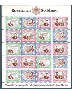 SAN MARINO 1997 Primo francobollo di San Marino MF MNH**