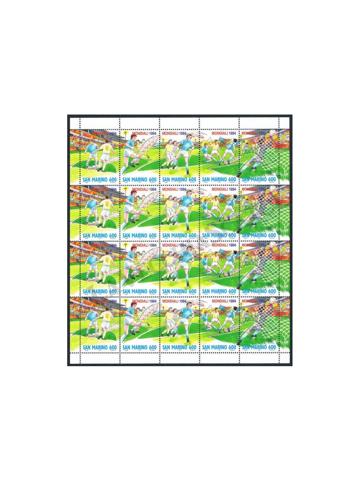 SAN MARINO 1994 Campionati mondiali di calcio MF MNH**