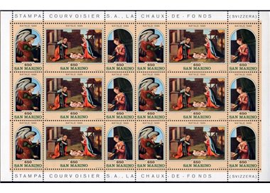 SAN MARINO 1989 Christmas m/s MNH**
