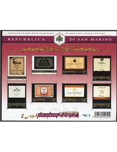 SAN MARINO 2007 Great European Wines s/s MNH**