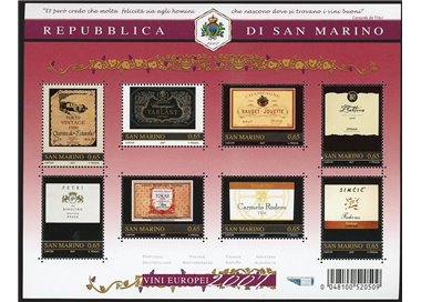 SAN MARINO 2007 Great European Wines s/s MNH**
