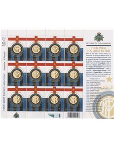 SAN MARINO 2008 Centenario dell'Inter MF MNH**