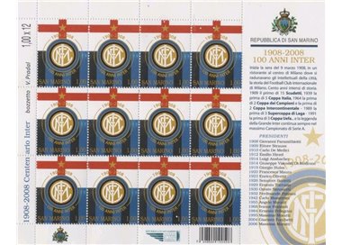SAN MARINO 2008 Centenary of Inter m/s MNH**