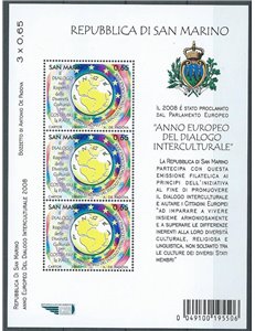 SAN MARINO 2008 Dialogo Interculturale BF MNH**