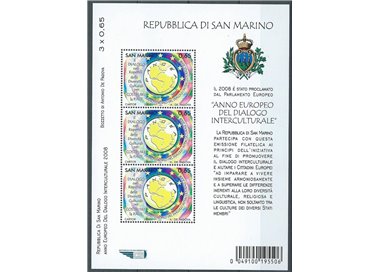 SAN MARINO 2008 Dialogo Interculturale BF MNH**
