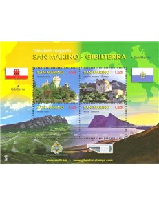SAN MARINO 2010 Emissione congiunta San Marino Gibilterra BF MNH**