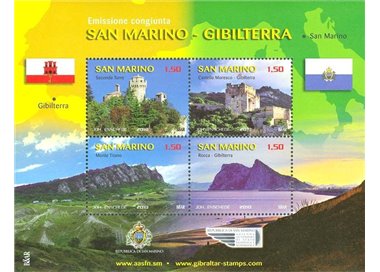 SAN MARINO 2010 Joint issue San Marino Gibraltar s/s MNH**