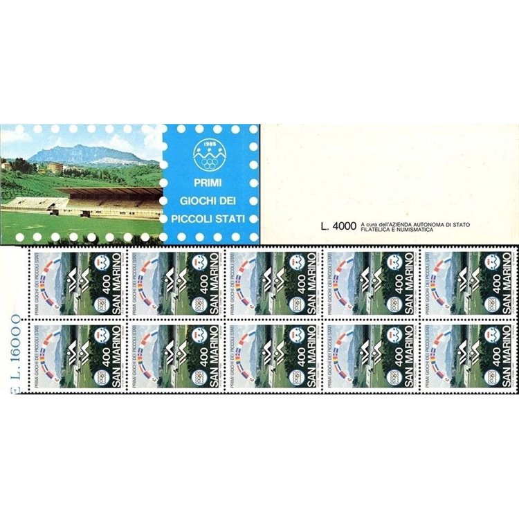 SAN MARINO 1985 Sports Games of the Small States booklet MNH**