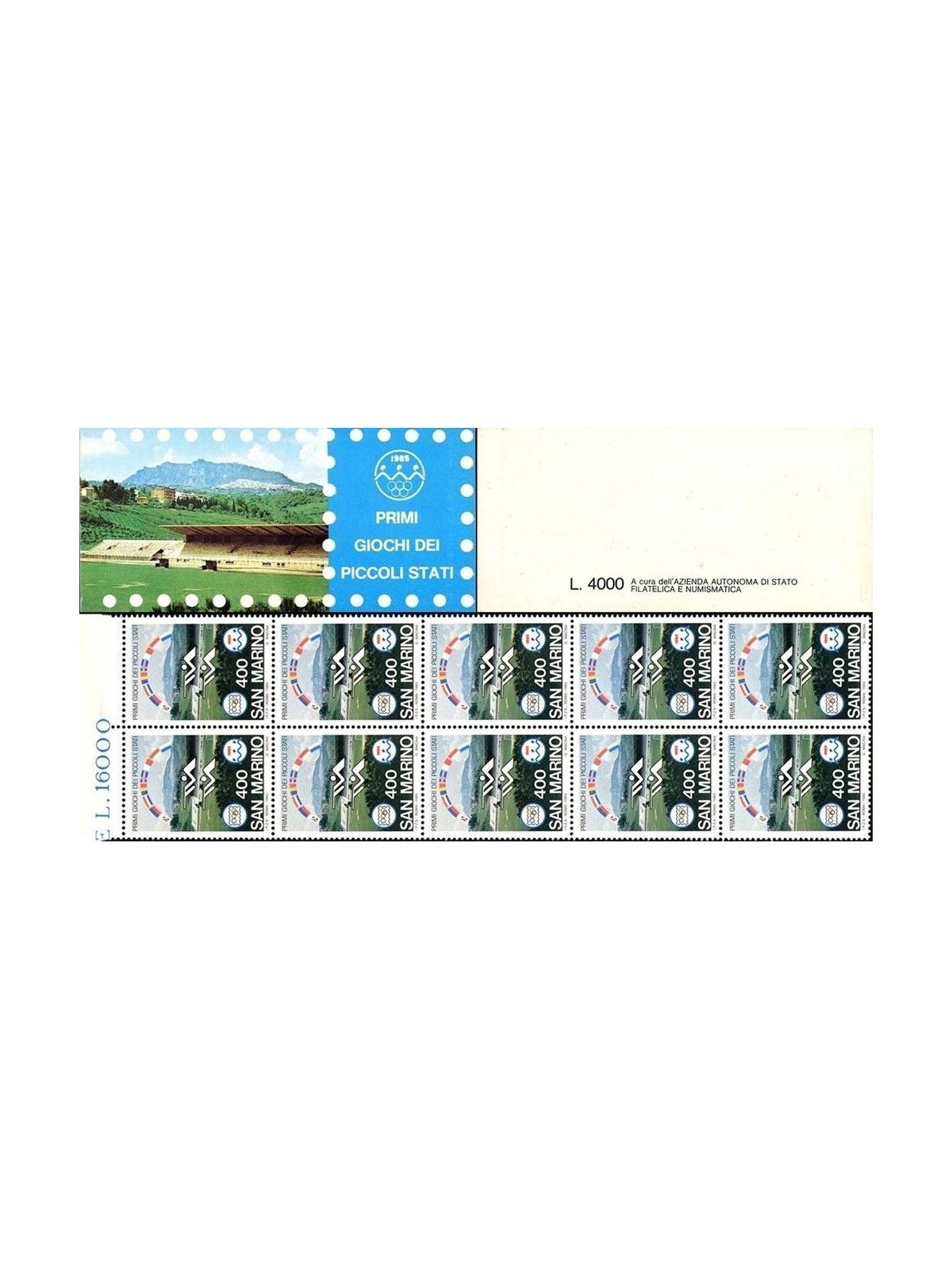 SAN MARINO 1985 Giochi sportivi dei Piccoli Stati LB MNH**
