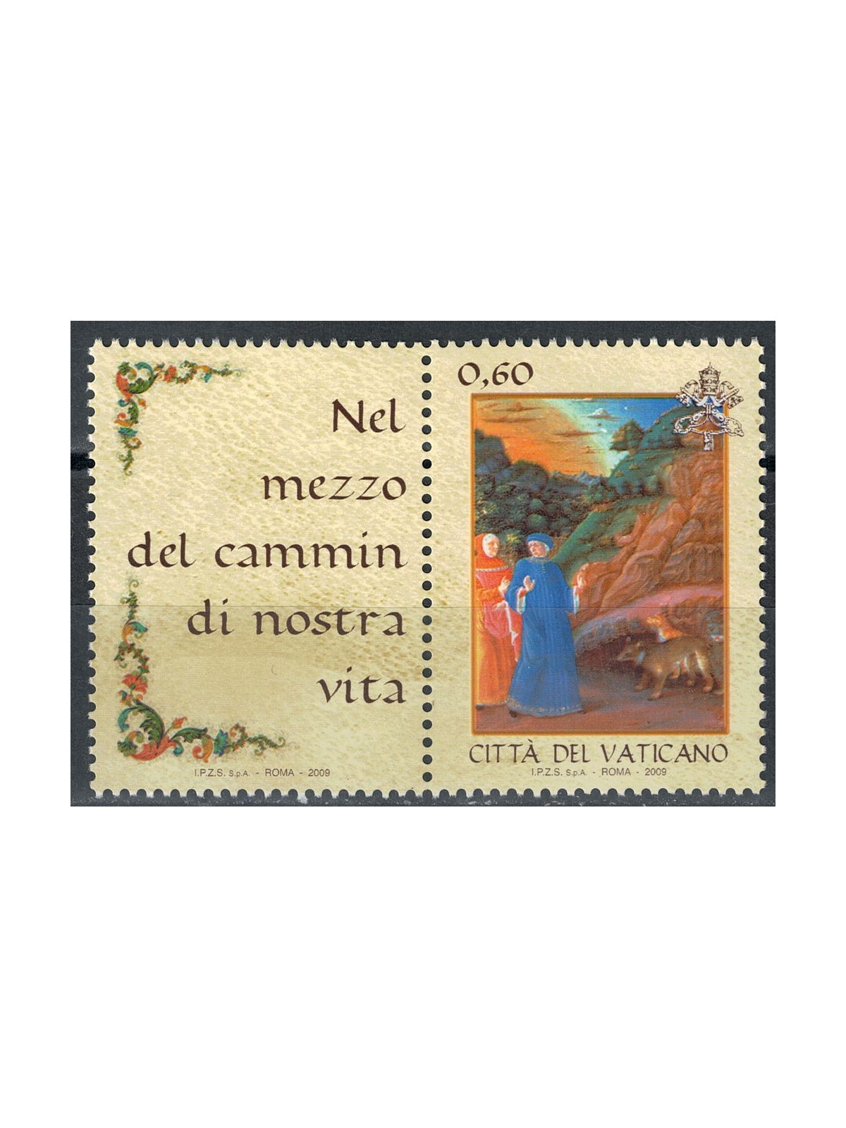 VATICANO 2009 Giornata della lingua italiana (orizz.) MNH**