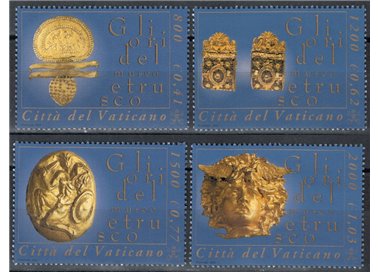 VATICANO 2001 Gli ori del museo etrusco 4v MNH**