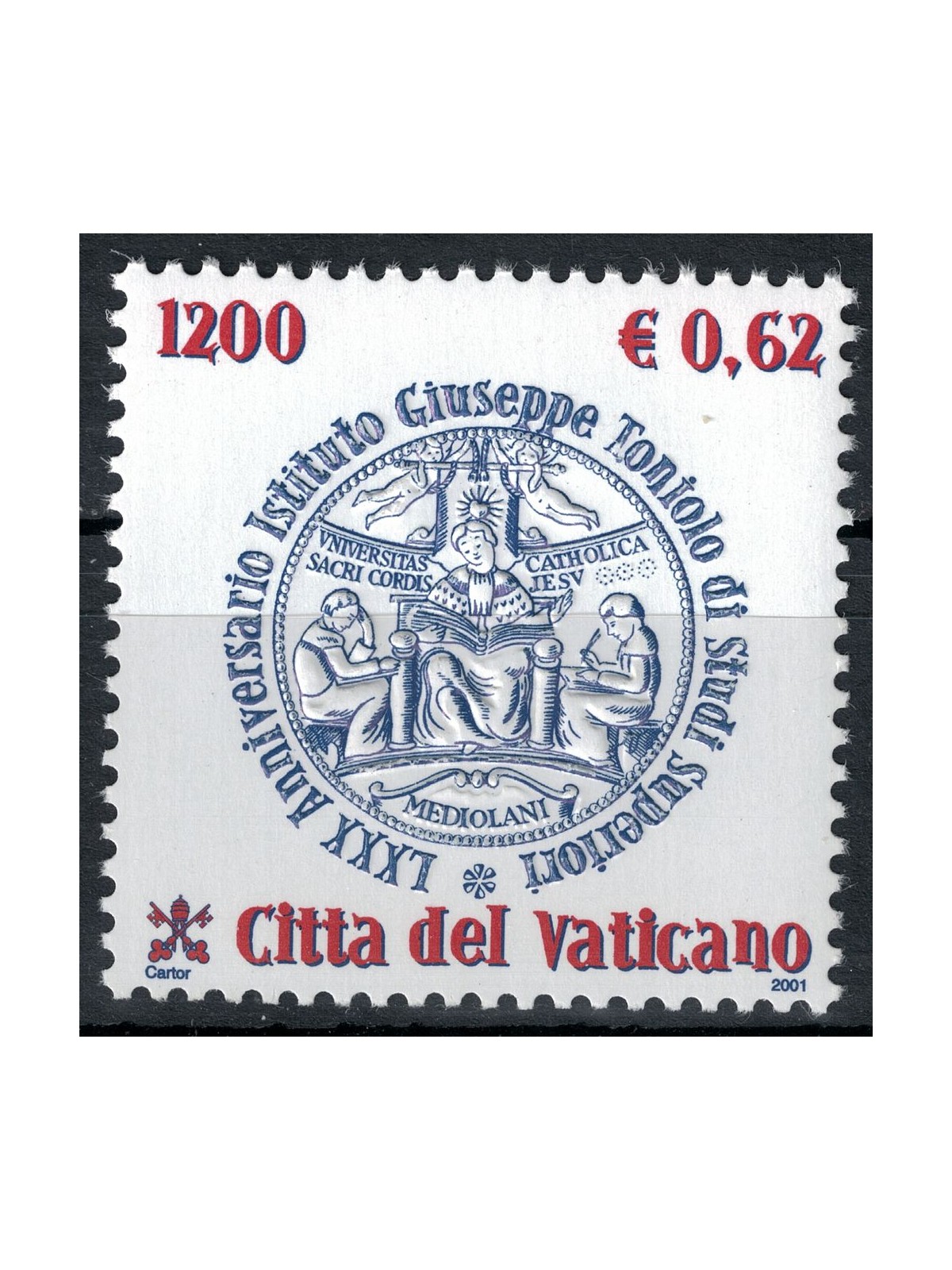 VATICAN 2001 Giuseppe Toniolo Institute MNH**
