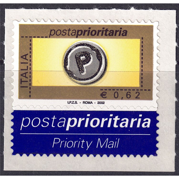 ITALIA 2002 Posta prioritaria € 0,62 MNH**