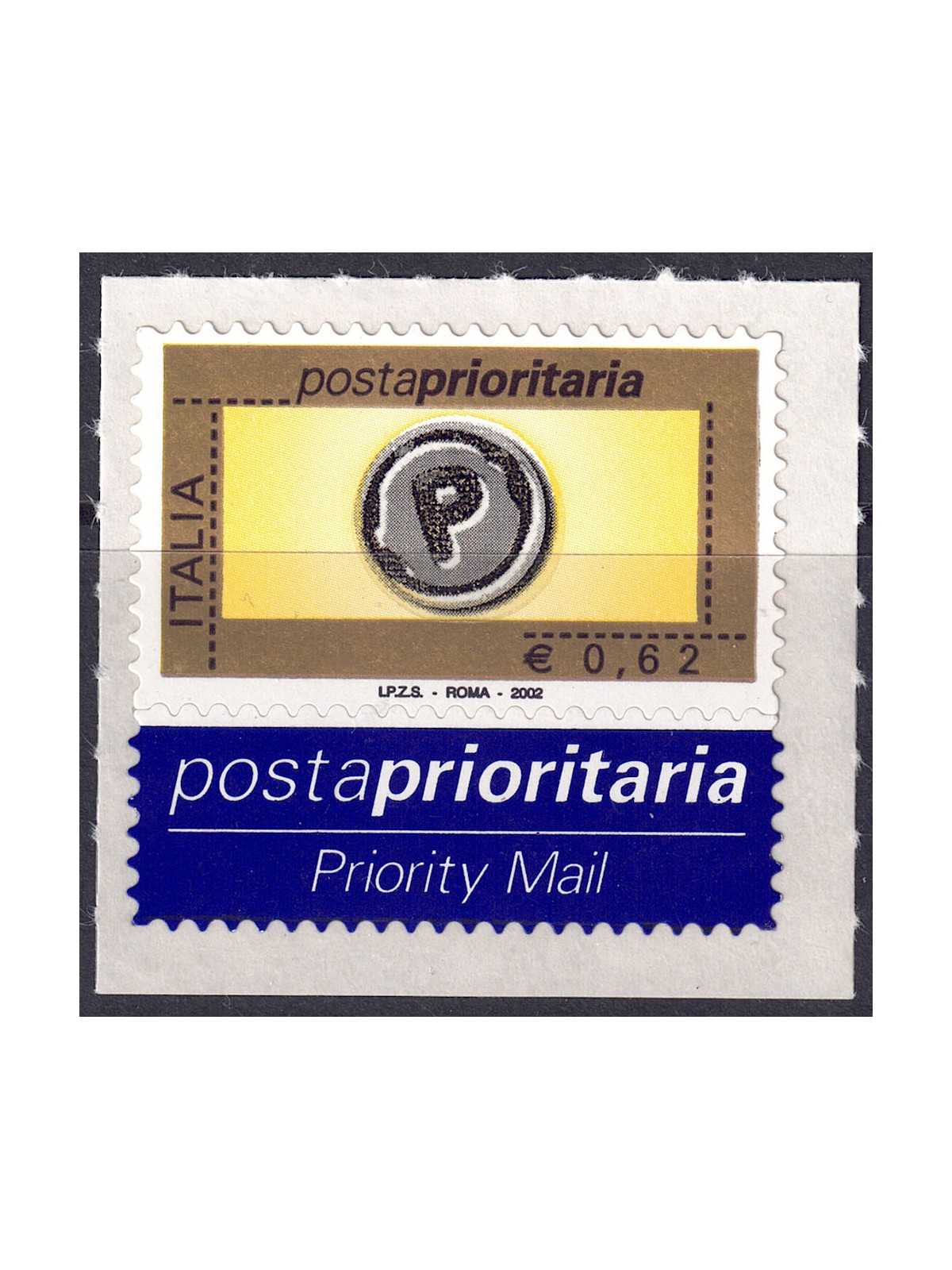 ITALY 2002 Priority mail €0.62 MNH**