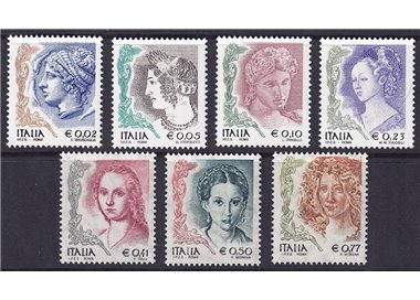 ITALY 2002 Women in art 7v MNH**