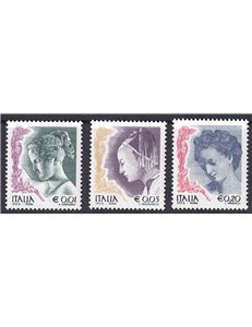 ITALY 2002 Women in art 3v MNH**