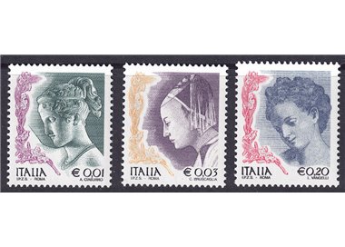 ITALIA 2002 La donna nell'arte 3v MNH**