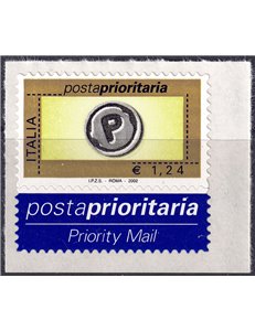 ITALY 2002 Priority mail €1.24 MNH**
