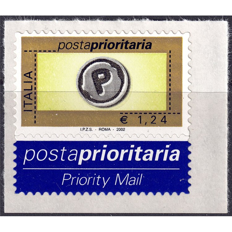 ITALY 2002 Priority mail €1.24 MNH**