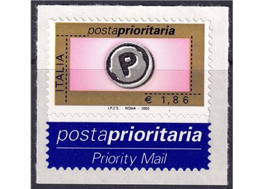 ITALY 2002 Priority mail €1.86 MNH**