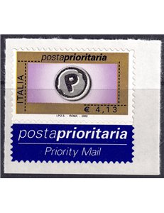 ITALIA 2002 Posta prioritaria € 4,13 MNH**