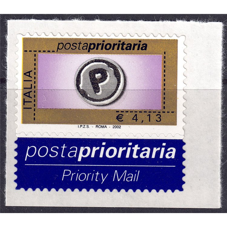ITALIA 2002 Posta prioritaria € 4,13 MNH**