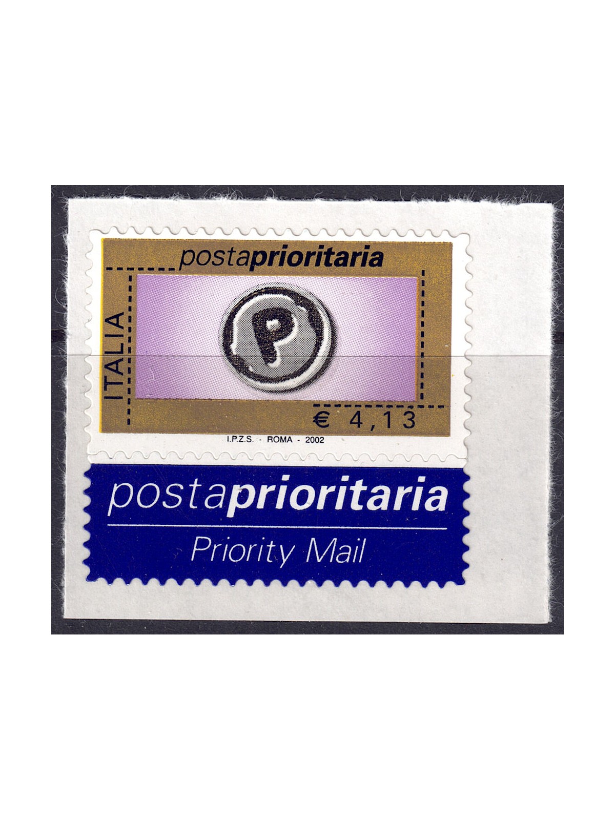 ITALY 2002 Priority mail €4.13 MNH**