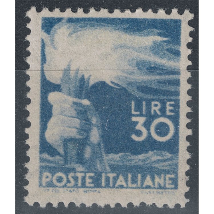 ITALIA 1945-46 30£ Democratica MNH**