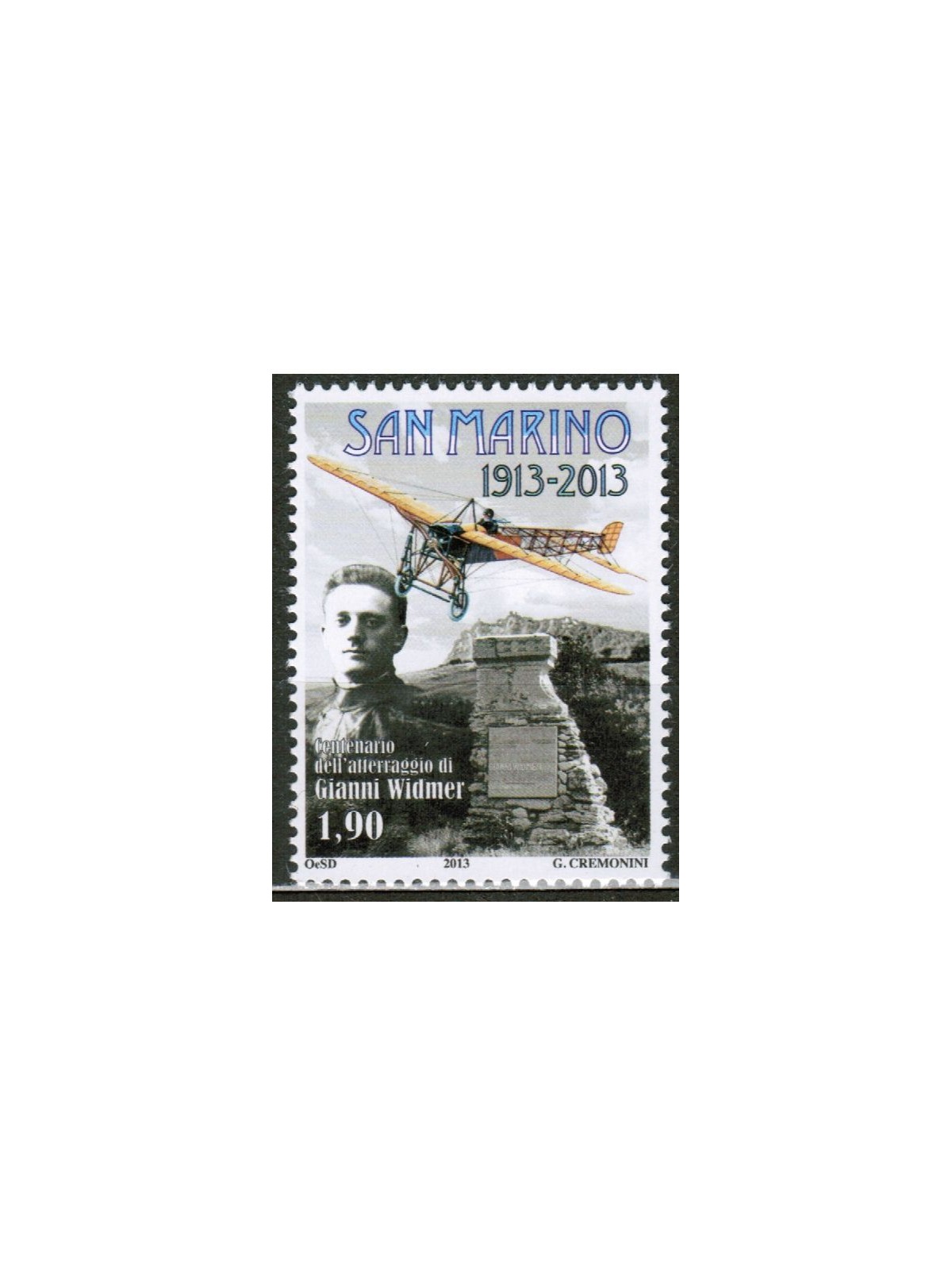 SAN MARINO 2013 Gianni Widmer MNH**