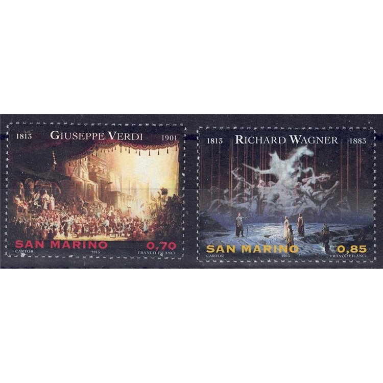 SAN MARINO 2013 Composers, Verdi and Wagner 2v MNH**