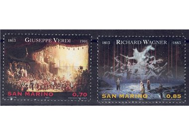 SAN MARINO 2013 Compositori, Verdi e Wagner 2v MNH**