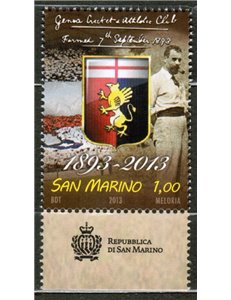SAN MARINO 2013 Genoa calcio MNH**