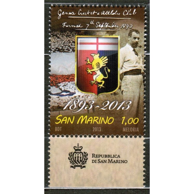 SAN MARINO 2013 Genoa football MNH**
