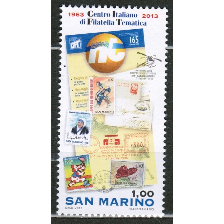 SAN MARINO 2013 Centro italiano di filatelia tematica MNH**
