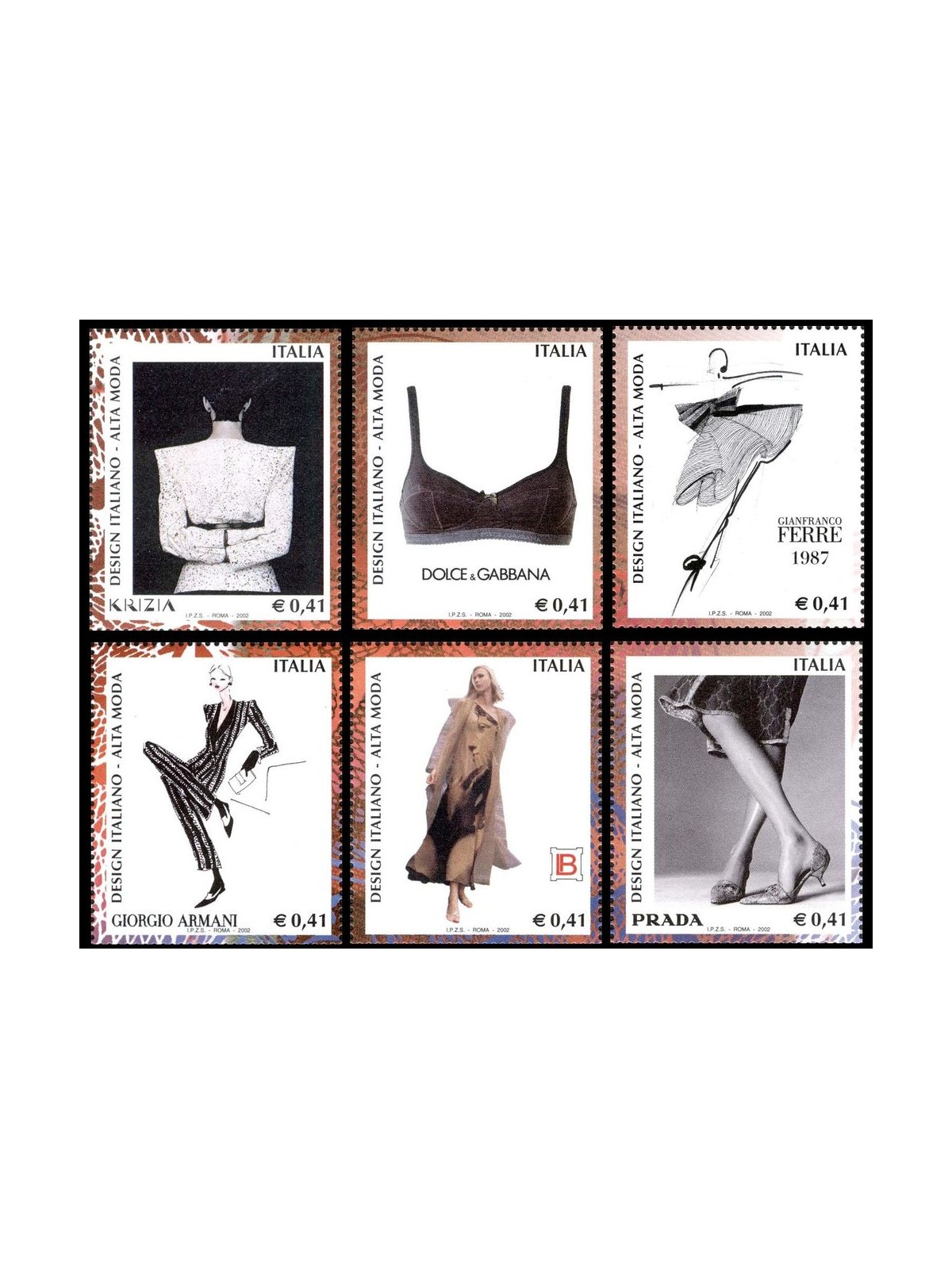 ITALIA 2002 Design italiano 6v MNH**