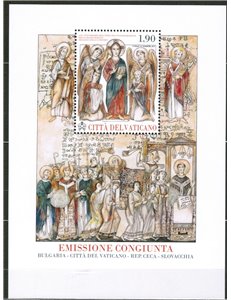 VATICAN 2013 Evangelization of Great Moravia, Cyril and Methodius s/s MNH**