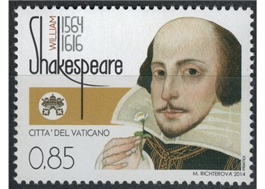 VATICAN 2014 William Shakespeare MNH**