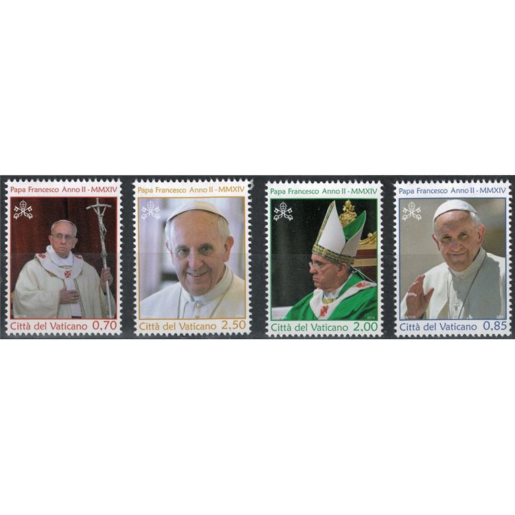VATICANO 2014 Papa Francesco 4v MNH**