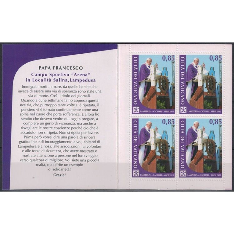 VATICAN 2014 Pope's Travels booklet MNH**