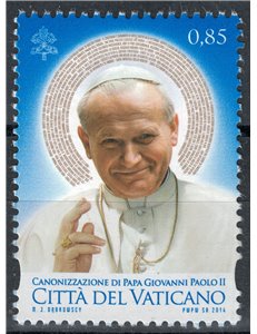 VATICAN 2014 Canonization of Pope John Paul II MNH**