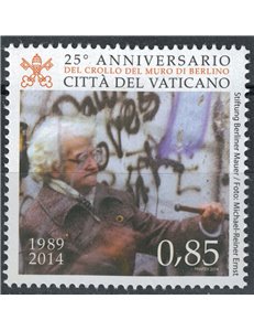 VATICANO 2014 Muro di Berlino MNH**