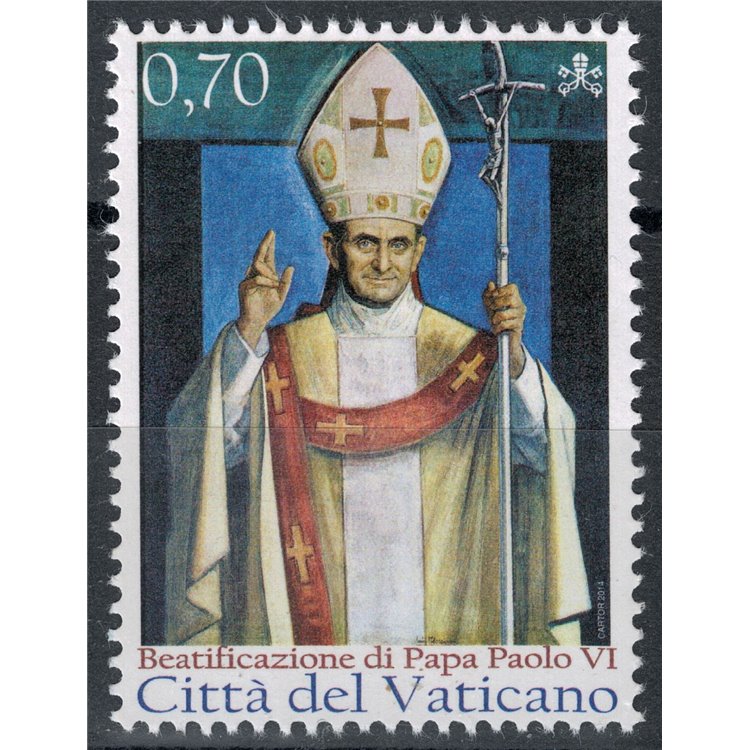 VATICANO 2014 Beatificazione di Papa Paolo VI MNH**